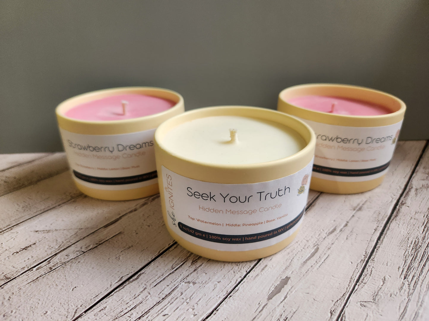 Hidden Message Candles